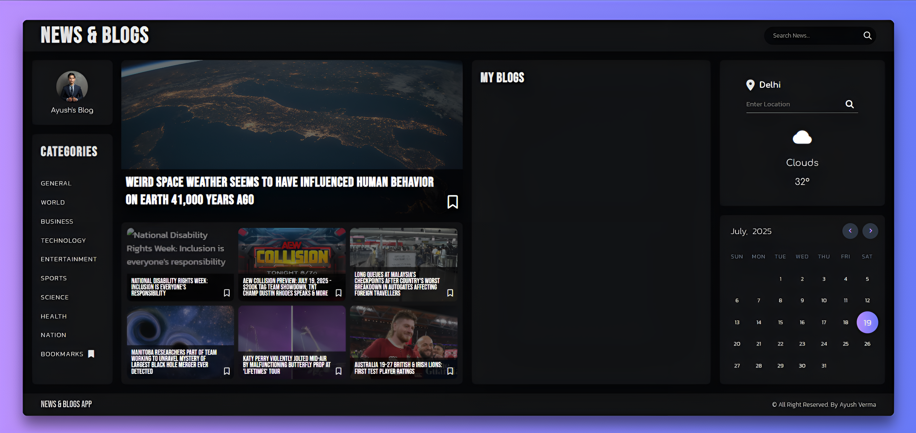 News-Blog Website
